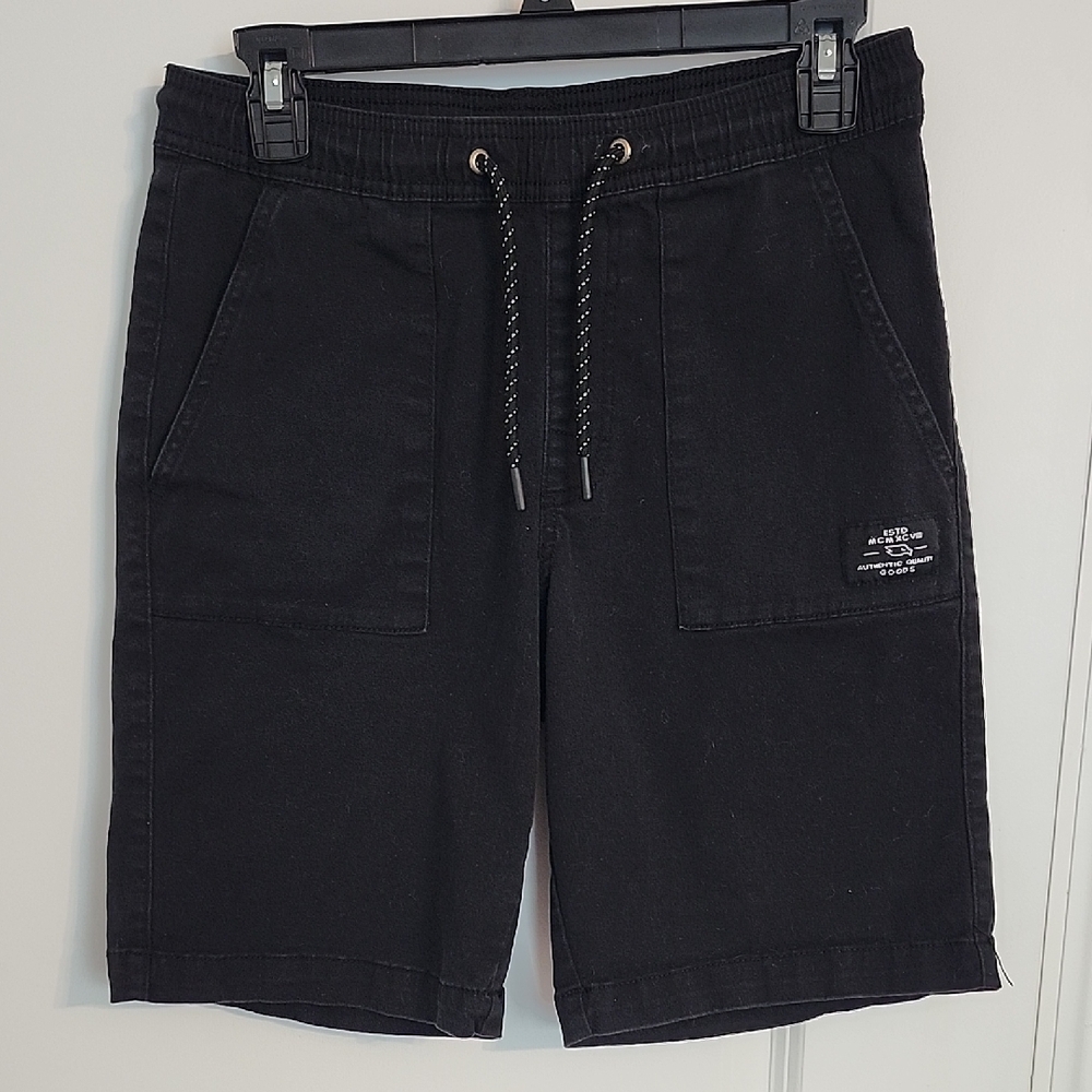 Tony Hawk Mens Black Drawstring Elastic‎ Waist Skate Shorts HMS2745 Size S